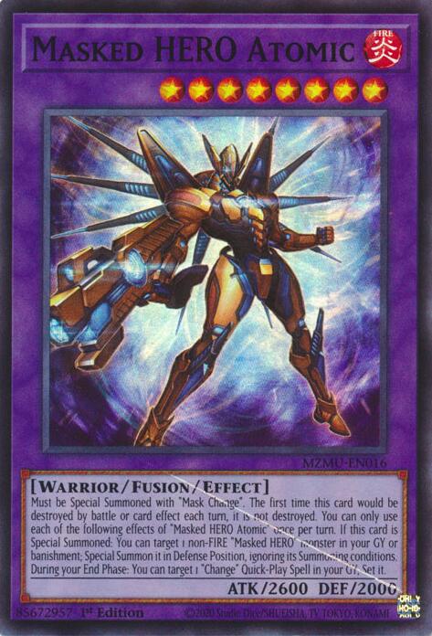 Masked HERO Atomic [MZMU-EN016] Super Rare | Total Play