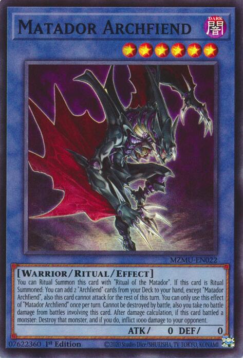 Matador Archfiend [MZMU-EN022] Super Rare | Total Play