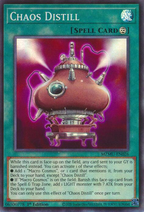 Chaos Distill [MZMU-EN026] Super Rare | Total Play