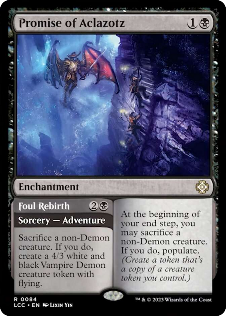 Promise of Aclazotz // Foul Rebirth [The Lost Caverns of Ixalan Commander] | Total Play