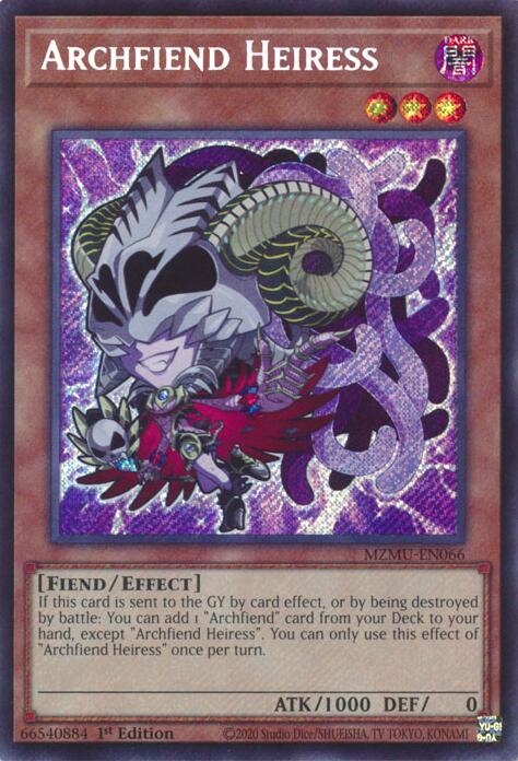Archfiend Heiress [MZMU-EN066] Secret Rare | Total Play