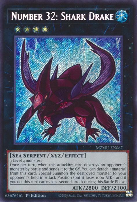 Number 32: Shark Drake [MZMU-EN067] Secret Rare | Total Play