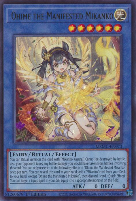 Ohime the Manifested Mikanko [MZMU-EN073] Ultra Rare | Total Play