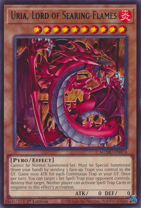 Uria, Lord of Searing Flames [MZMU-EN074] Rare | Total Play