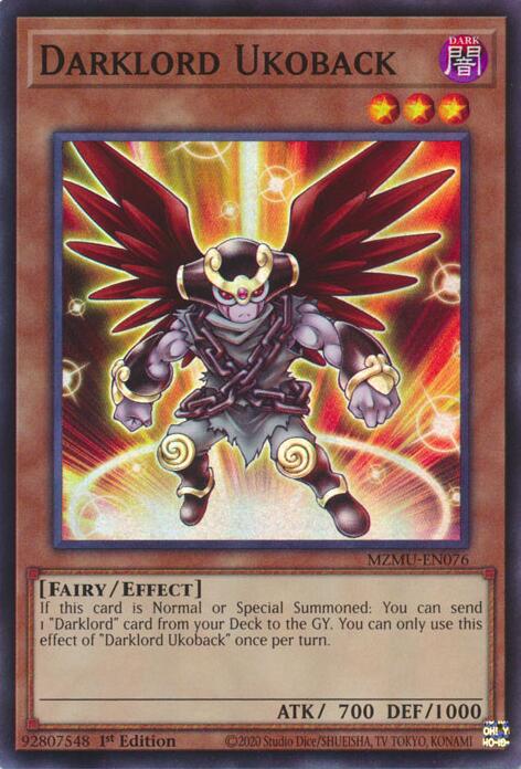 Darklord Ukoback [MZMU-EN076] Super Rare | Total Play