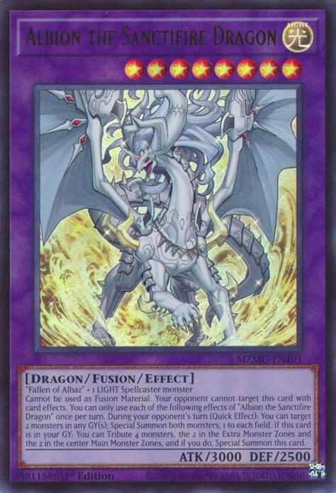 Albion the Sanctifire Dragon [MZMU-EN101] Ultra Rare | Total Play
