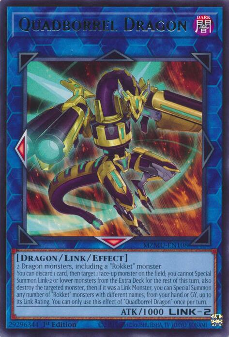 Quadborrel Dragon [MZMU-EN108] Rare | Total Play