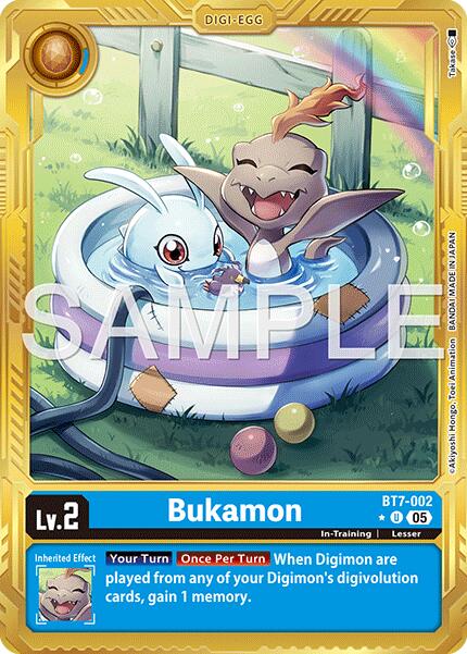 Bukamon [BT7-002] (Gold Border) [Advanced Booster Digimon Generation] | Total Play