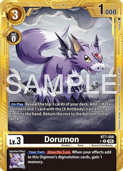 Dorumon [BT7-056] (Gold Border) [Advanced Booster Digimon Generation] | Total Play