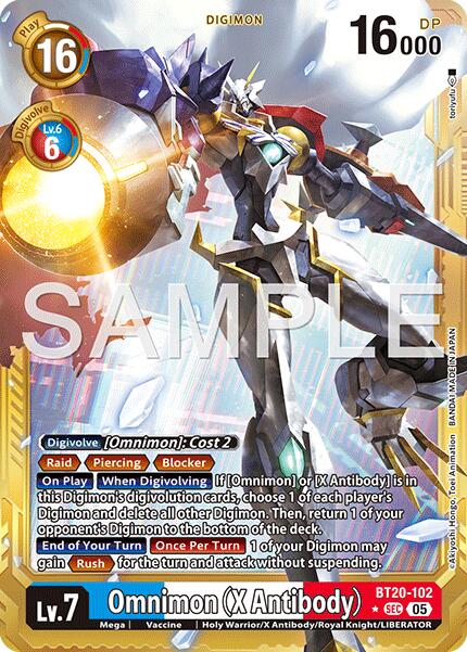 Omnimon [BT20-102] (X Antibody) (Gold Border) [Advanced Booster Digimon Generation] | Total Play