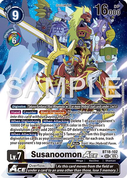 Susanoomon ACE [BT18-102] (Alternate Art) [Advanced Booster Digimon Generation] | Total Play