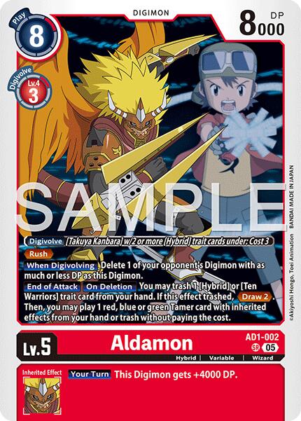 Aldamon [AD1-002] [Advanced Booster Digimon Generation] | Total Play