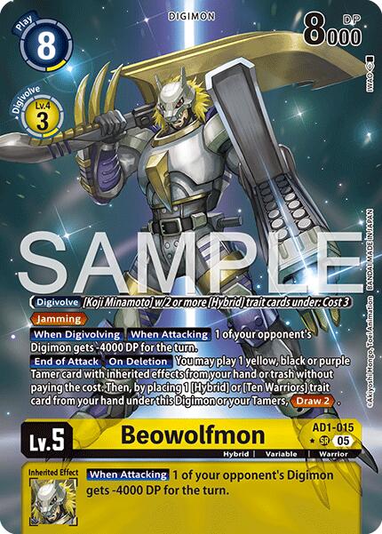 Beowolfmon [AD1-015] (Alternate Art) [Advanced Booster Digimon Generation] | Total Play