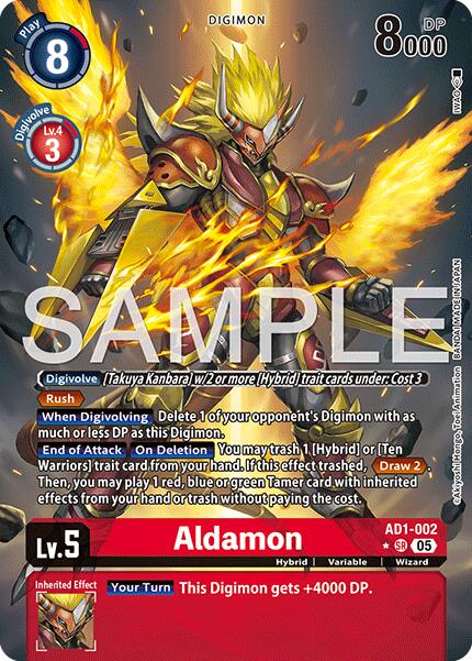 Aldamon [AD1-002] (Alternate Art) [Advanced Booster Digimon Generation] | Total Play