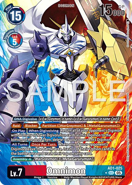 Omnimon [AD1-025] (Alternate Art) [Advanced Booster Digimon Generation] | Total Play