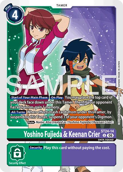 Yoshino Fujieda & Keenan Crier [ST24-14] [Starter Deck: Data Squad] | Total Play