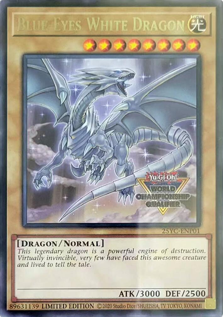 Blue-Eyes White Dragon (World Championship Qualifier) [25YC-ENP01] Rare | Total Play