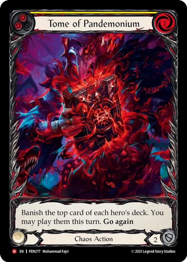 Tome Of Pandemonium (Yellow) (Extended Art) [PEN277] (Compendium of Rathe)  Rainbow Foil | Total Play