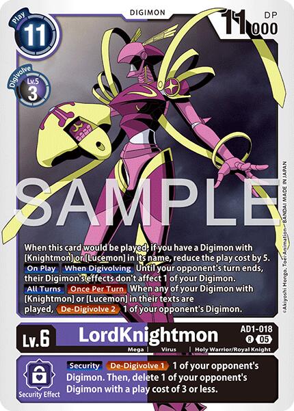 LordKnightmon [AD1-018] [Advanced Booster Digimon Generation] | Total Play