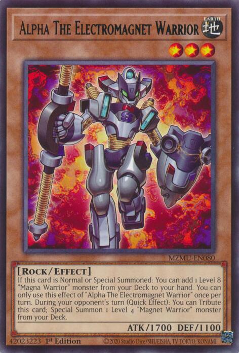 Alpha The Electromagnet Warrior [MZMU-EN080] Rare | Total Play