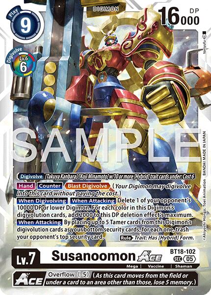 Susanoomon ACE [BT18-102] (Reprint) [Advanced Booster Digimon Generation] | Total Play