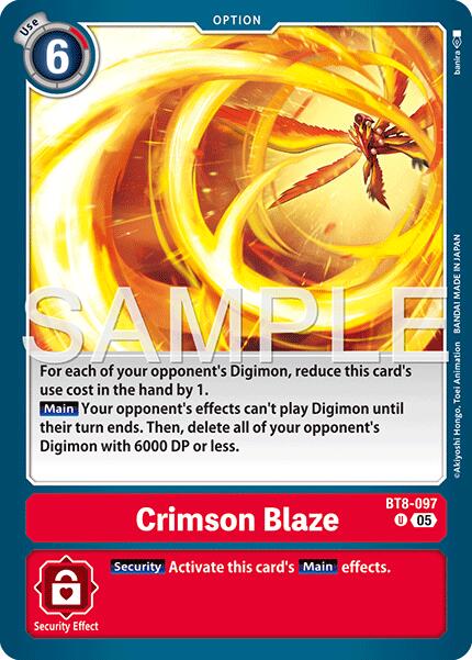 Crimson Blaze [BT8-097] [Advanced Booster Digimon Generation] | Total Play