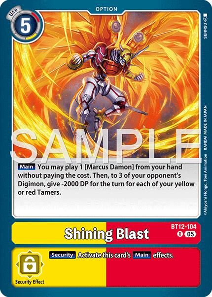 Shining Blast [BT12-104] (Reprint) [Advanced Booster Digimon Generation] | Total Play
