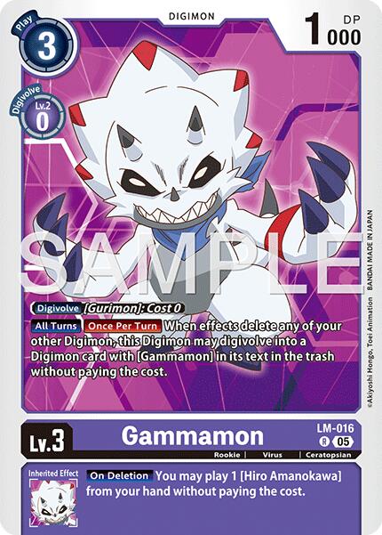 Gammamon [LM-016] [Advanced Booster Digimon Generation] | Total Play