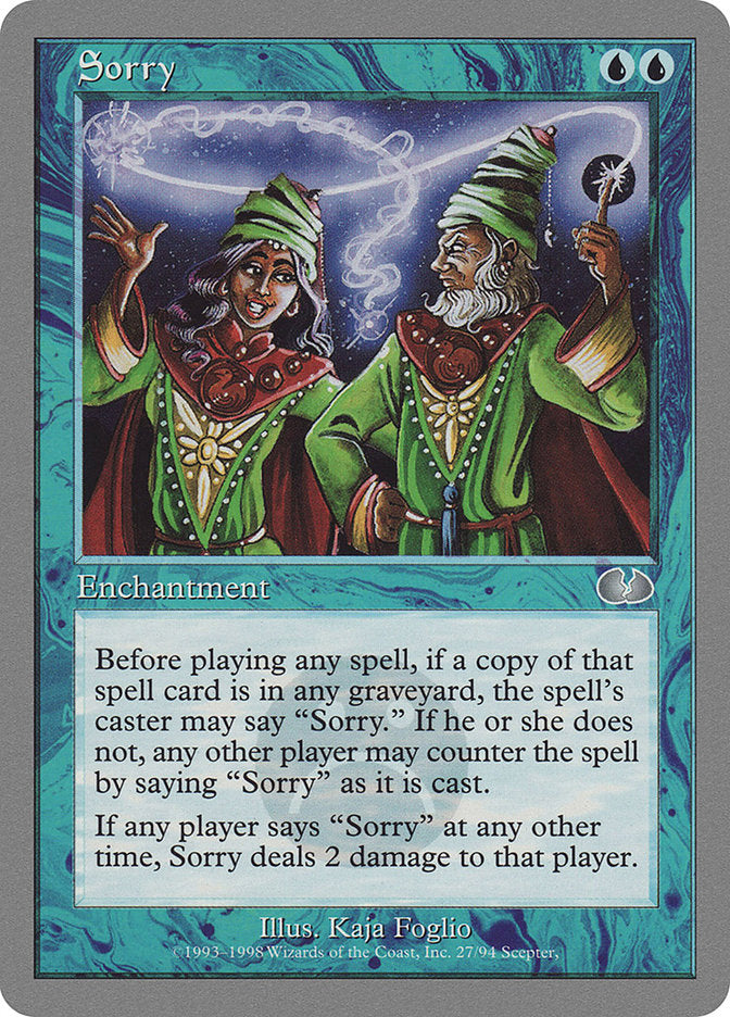 Sorry [Unglued] | Total Play