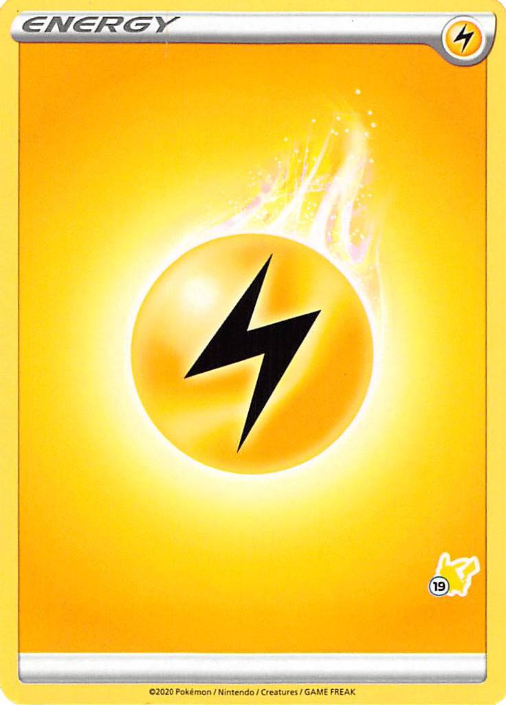 Lightning Energy (Pikachu Stamp #19) [Battle Academy 2022] | Total Play