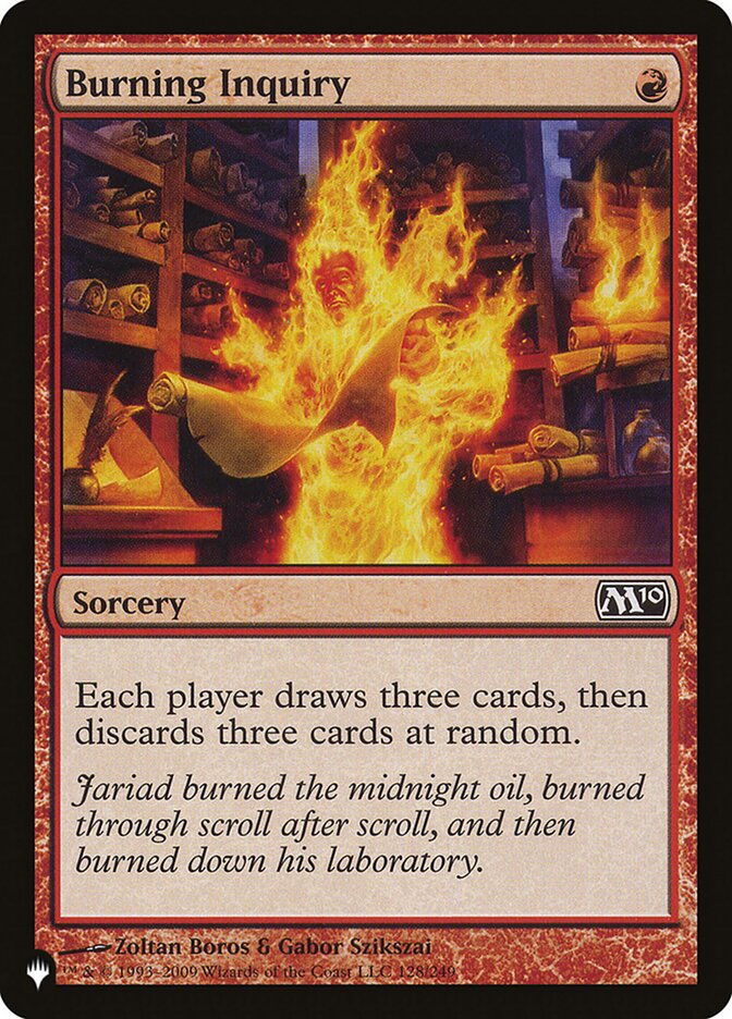 Burning Inquiry [The List] | Total Play