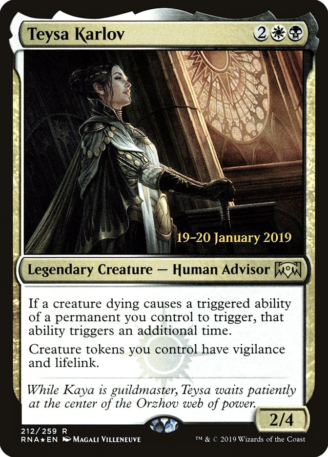 Teysa Karlov [Ravnica Allegiance Prerelease Promos] | Total Play