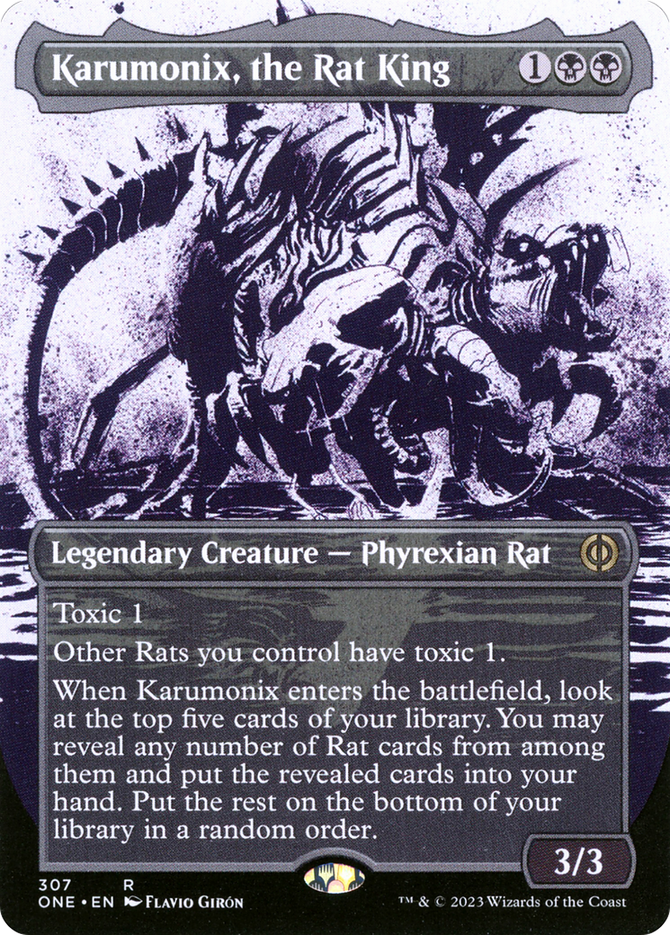 Karumonix, the Rat King (Borderless Ichor) [Phyrexia: All Will Be One] | Total Play