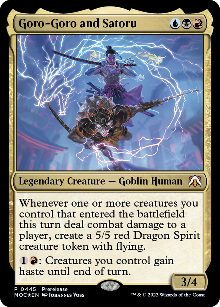 Goro-Goro and Satoru [March of the Machine Commander Prerelease Promos] | Total Play