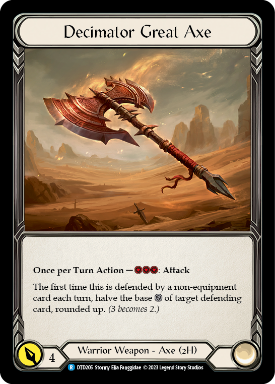 Decimator Great Axe [DTD205] (Dusk Till Dawn)  Cold Foil | Total Play