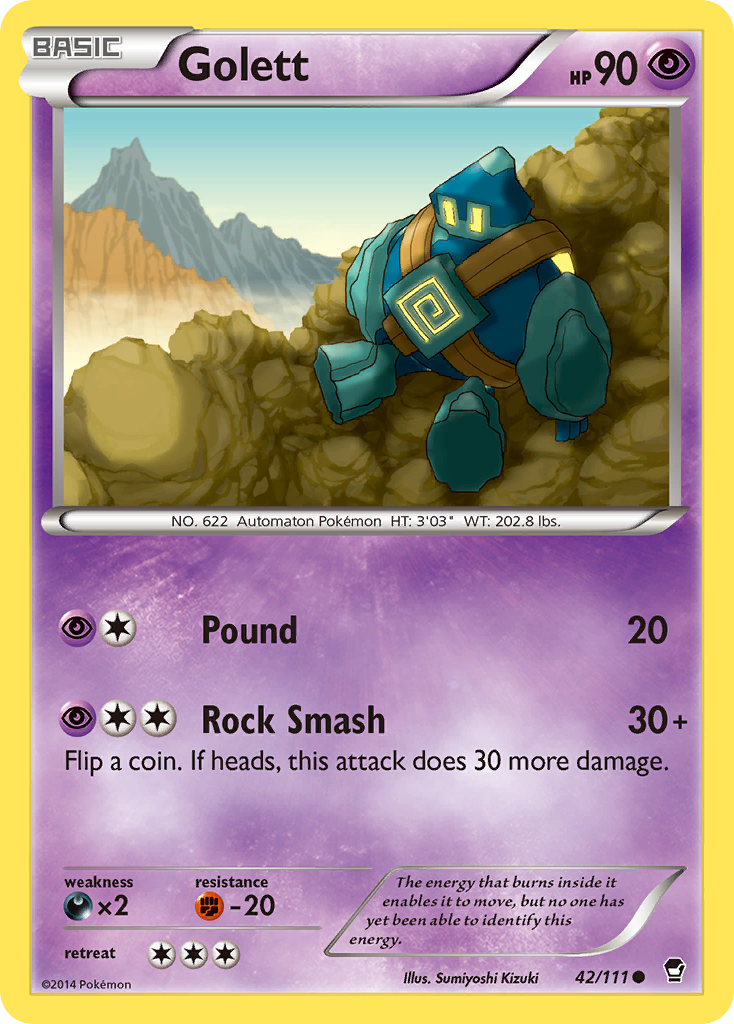 Golett (42/111) [XY: Furious Fists] | Total Play