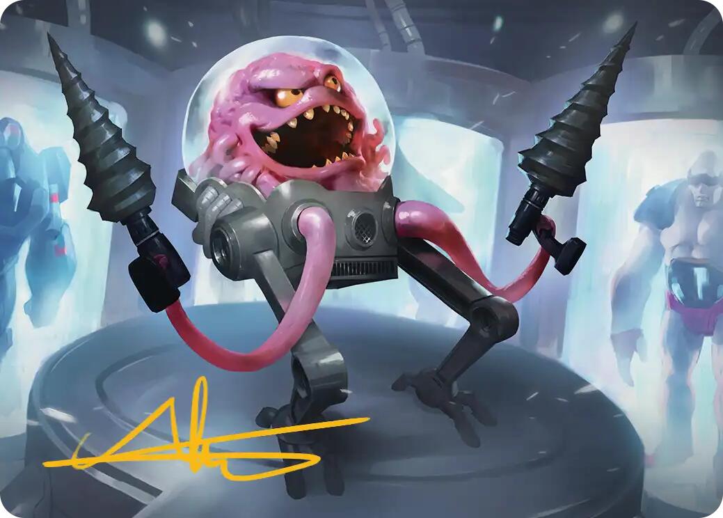 Krang, Master Mind Art Card (4/54) (Gold-Stamped Signature) [Teenage Mutant Ninja Turtles Art Series] | Total Play