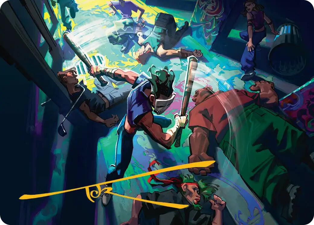 Pain 101 Art Card (Gold-Stamped Signature) [Teenage Mutant Ninja Turtles Art Series] | Total Play