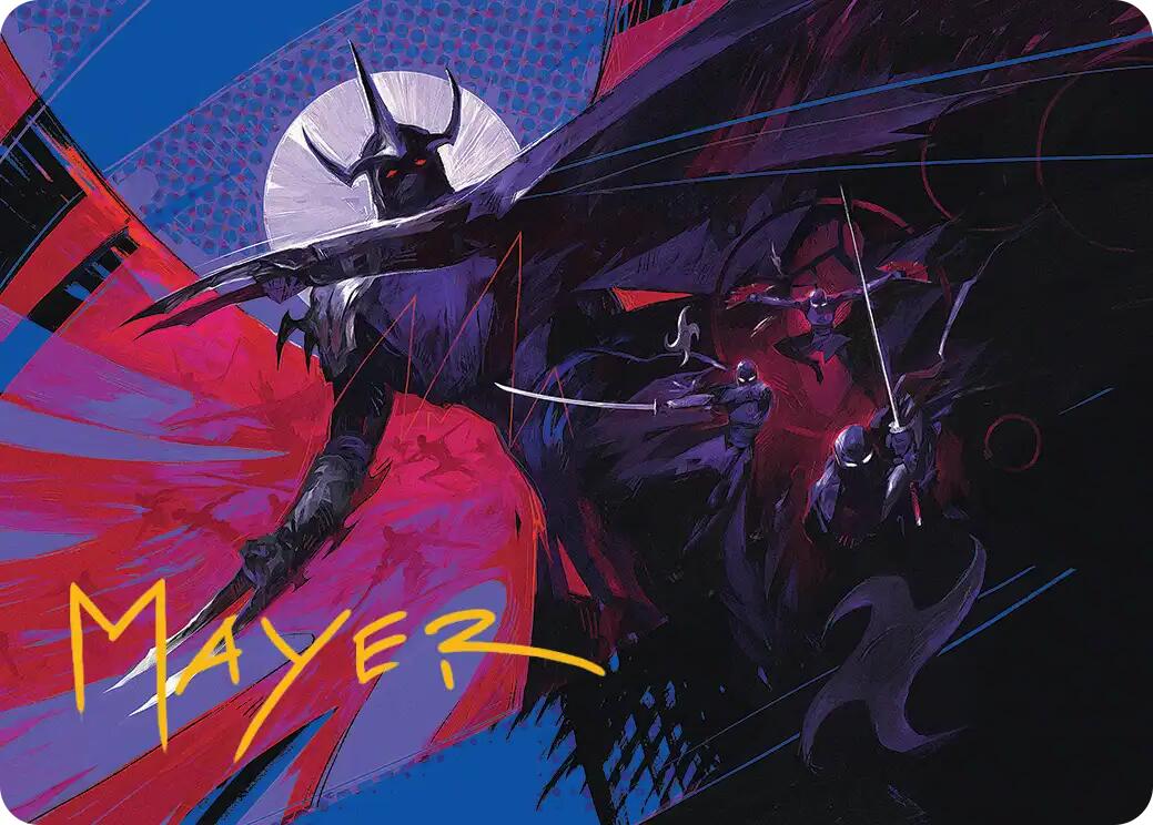 Shredder's Technique Art Card (Gold-Stamped Signature) [Teenage Mutant Ninja Turtles Art Series] | Total Play