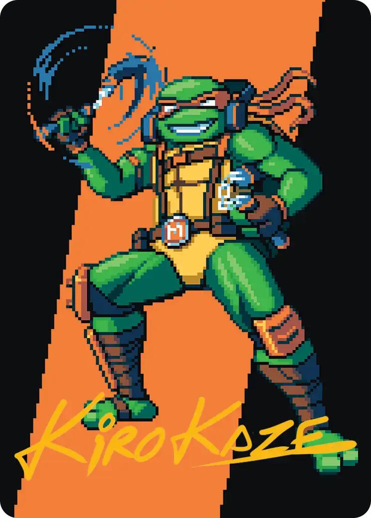 Michelangelo, the Heart Art Card (Gold-Stamped Signature) [Teenage Mutant Ninja Turtles Art Series] | Total Play