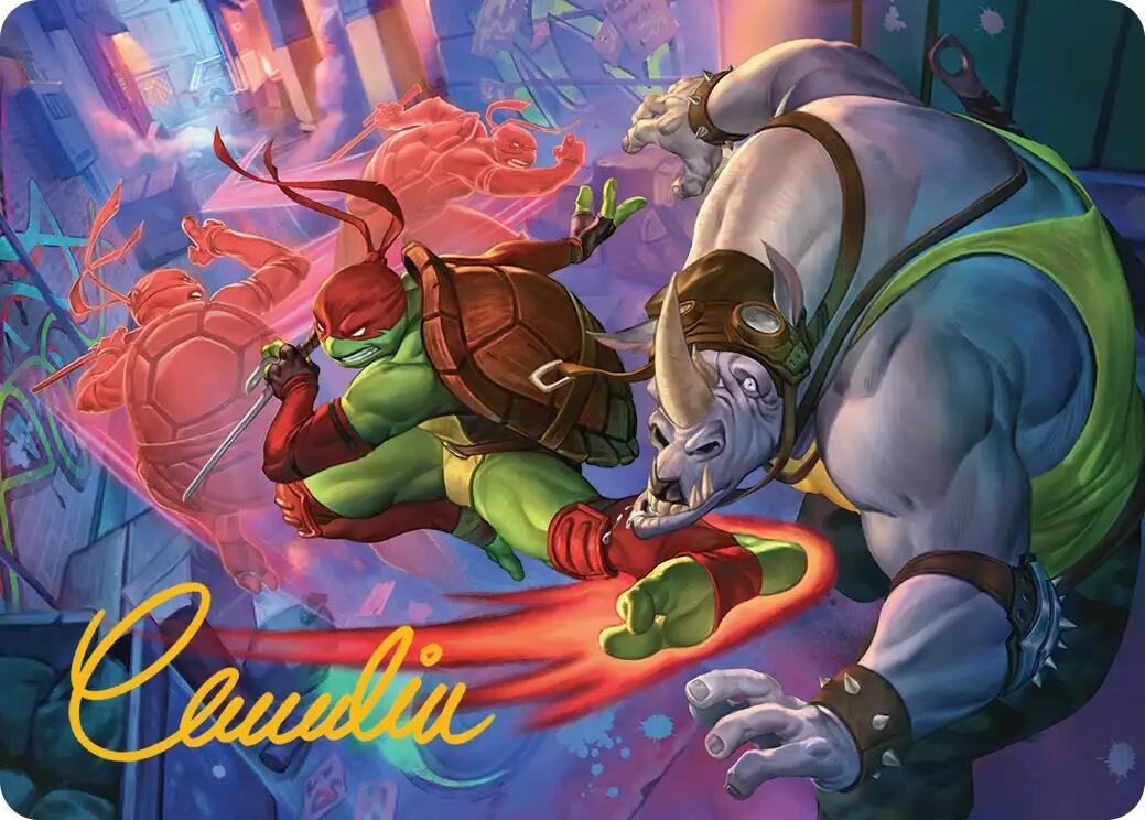 Super Combo Art Card (Gold-Stamped Signature) [Teenage Mutant Ninja Turtles Art Series] | Total Play