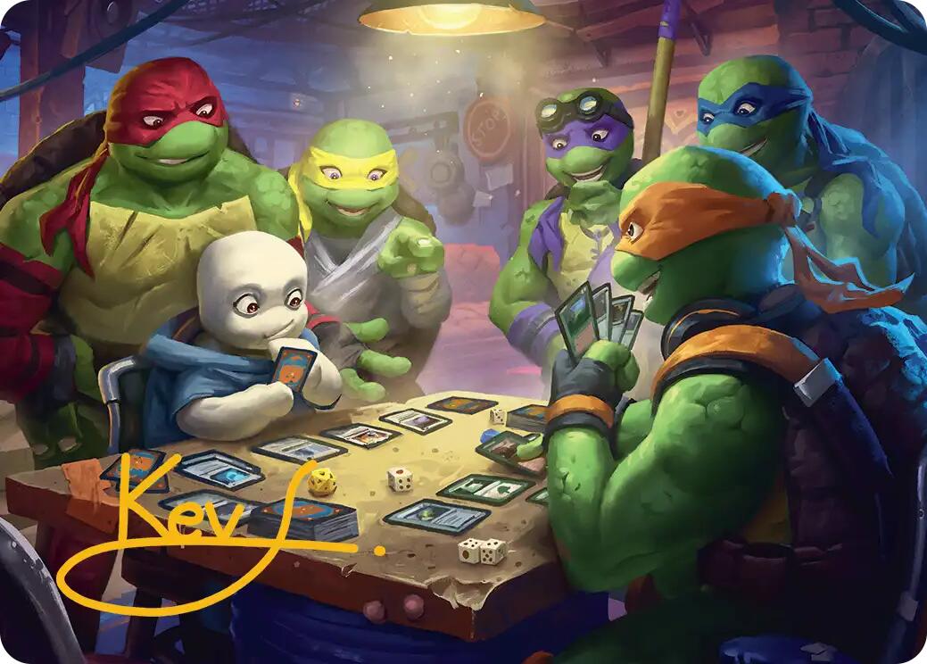 Lessons from Life Art Card (Gold-Stamped Signature) [Teenage Mutant Ninja Turtles Art Series] | Total Play