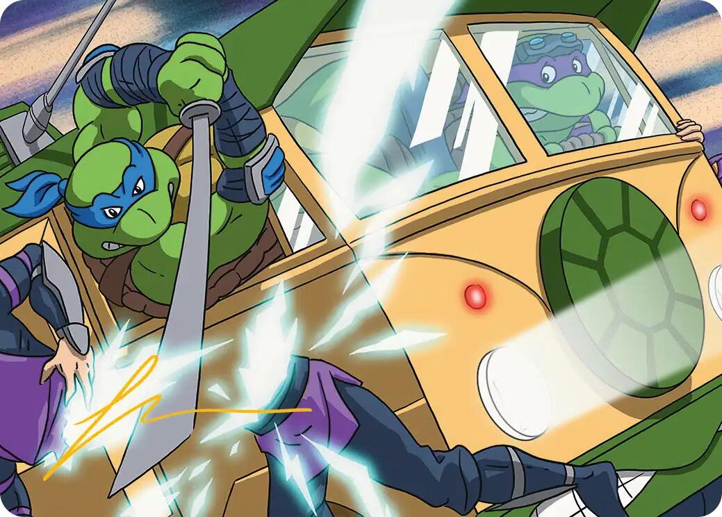 Don & Leo, Problem Solvers Art Card (Gold-Stamped Signature) [Teenage Mutant Ninja Turtles Art Series] | Total Play