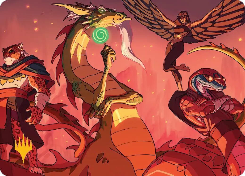 North Wind Avatar Art Card (Gold-Stamped) [Teenage Mutant Ninja Turtles Art Series] | Total Play