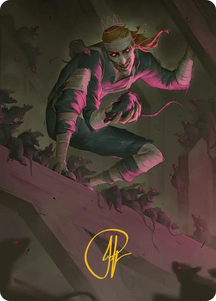 Rat King, the Chaosbringer Art Card (Gold-Stamped Signature) [Teenage Mutant Ninja Turtles Art Series] | Total Play