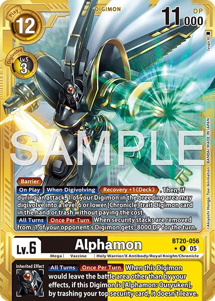 Alphamon [BT20-056] (Gold Border) [Advanced Booster Digimon Generation] | Total Play