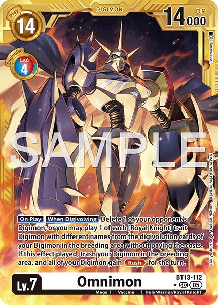 Omnimon [BT13-112] (Gold Border) [Advanced Booster Digimon Generation] | Total Play
