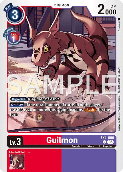 Guilmon [EX4-006] (Foil Reprint) [Advanced Booster Digimon Generation] | Total Play