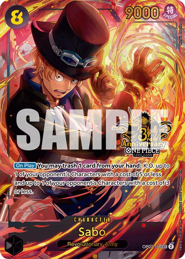 Sabo (Japanese Version 3rd Anniversary Set) [One Piece Promotion Cards] | Total Play