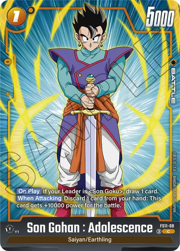 Son Gohan : Adolescence (FS11-08) [Starter Deck EX: The Phase of Evolution] | Total Play